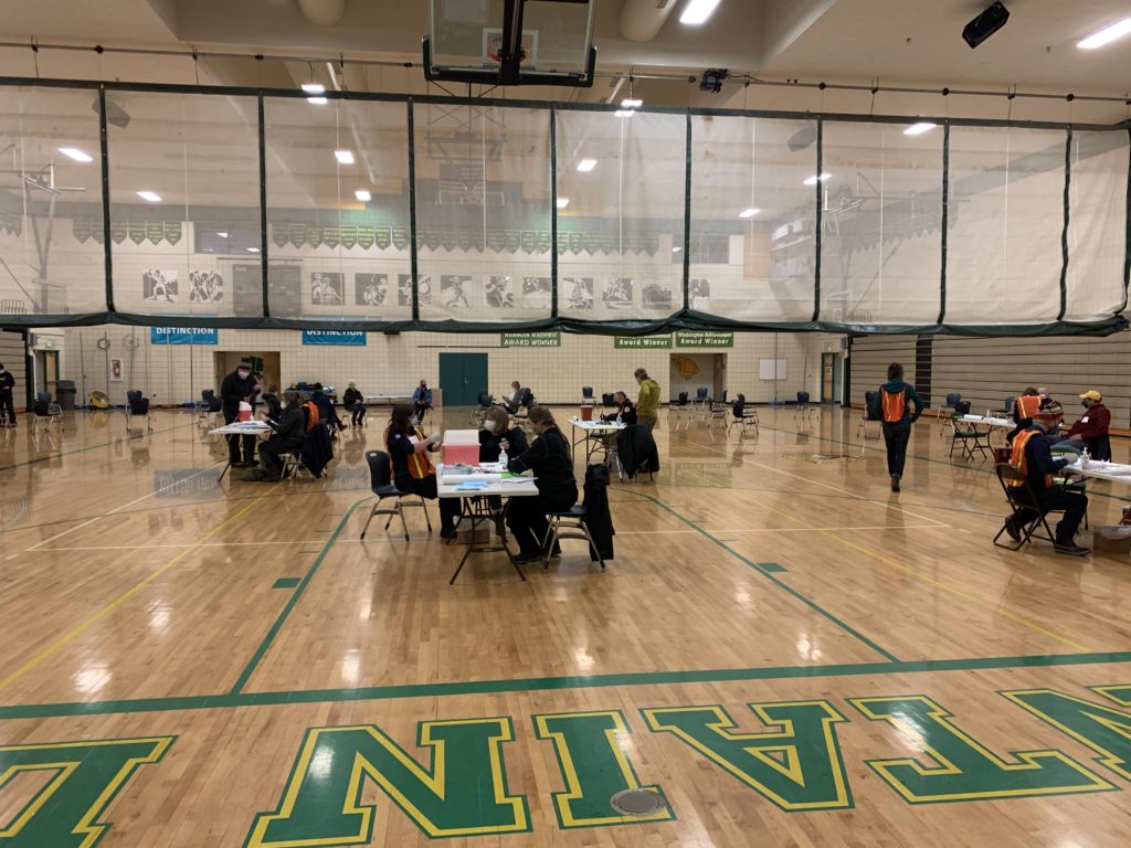 Rural Washington COVID vaccine equity at community site