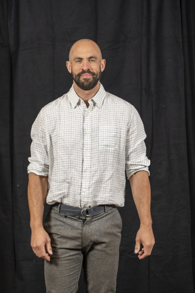 Justin Porter giving his Big Idea Talk on From Suffering to Wellbeing