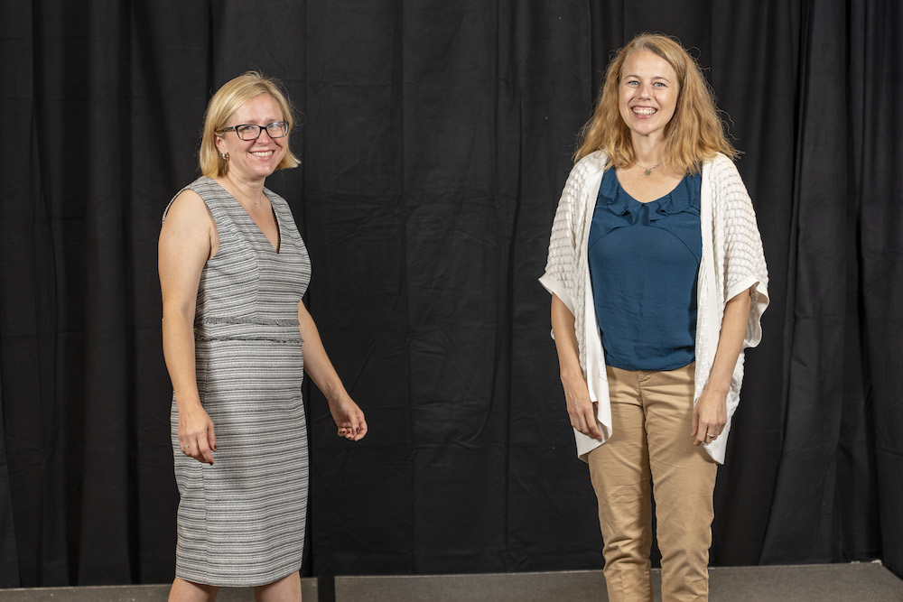 Stephanie Bonne and Colleen Smith presenting their Big Idea Talk on People Over Programs